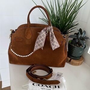 Coach Brown Suede Empire 40